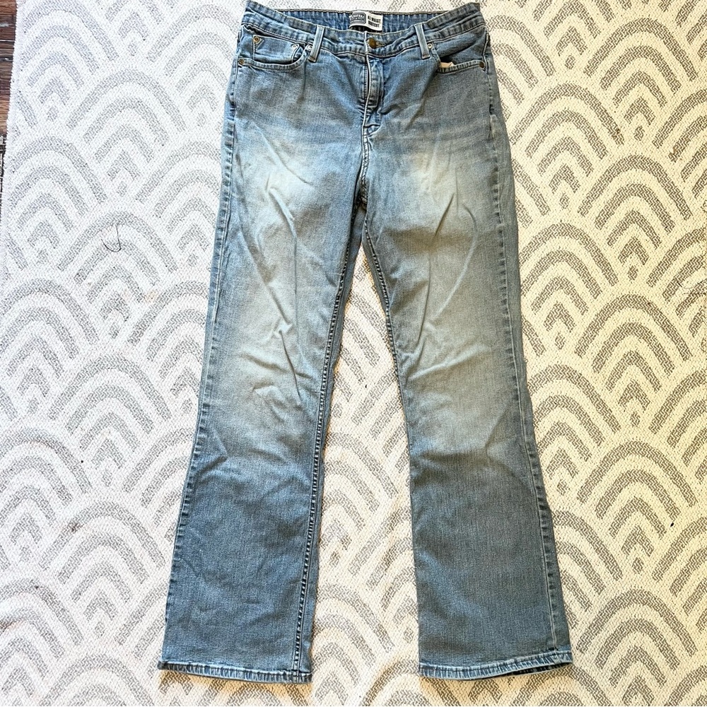 LEVI’S Signature At Waist Bootcut Blue Denim Jeans 14 Medium